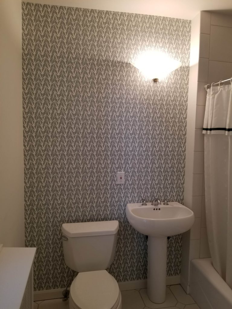 Bathroom Wallpaper Replacement