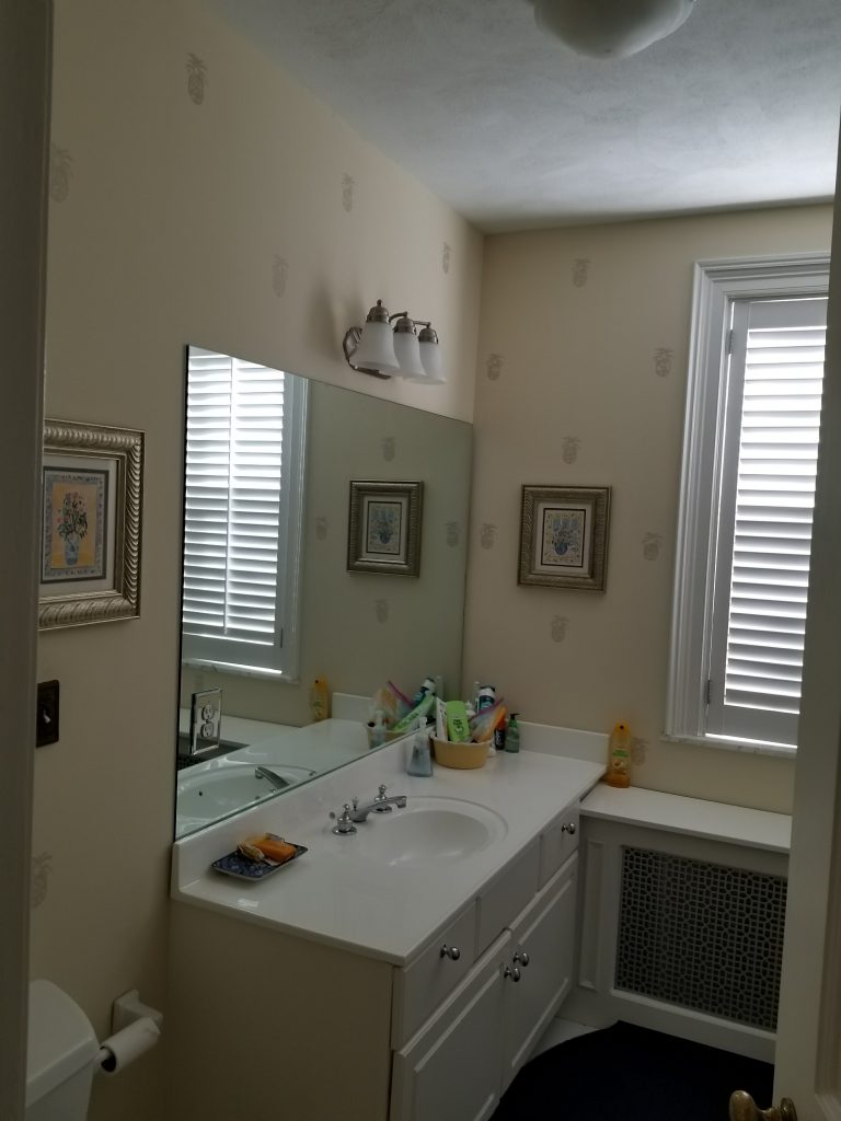 Bathroom Wallpaper Replacement